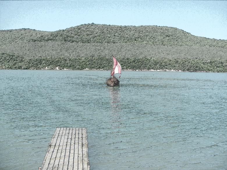 Free stock image of Viking boat moor to pier created by Chumak Alexey