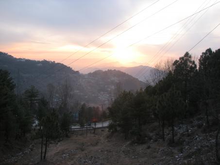 Sunset in Murree Hills (Pakistan) - Free Stock Photo