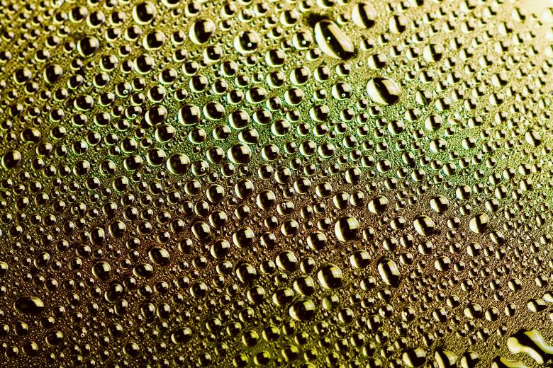 Free stock image of Water drops on golden background created by 2happy