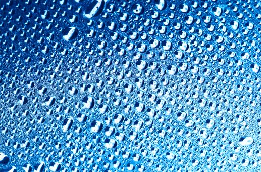 Free Stock Photo of Light Blue water drops background