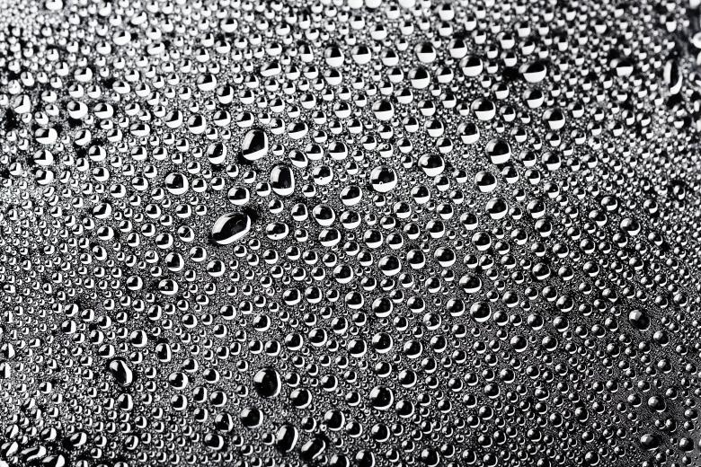 Free stock image of Light gray water drops background created by 2happy