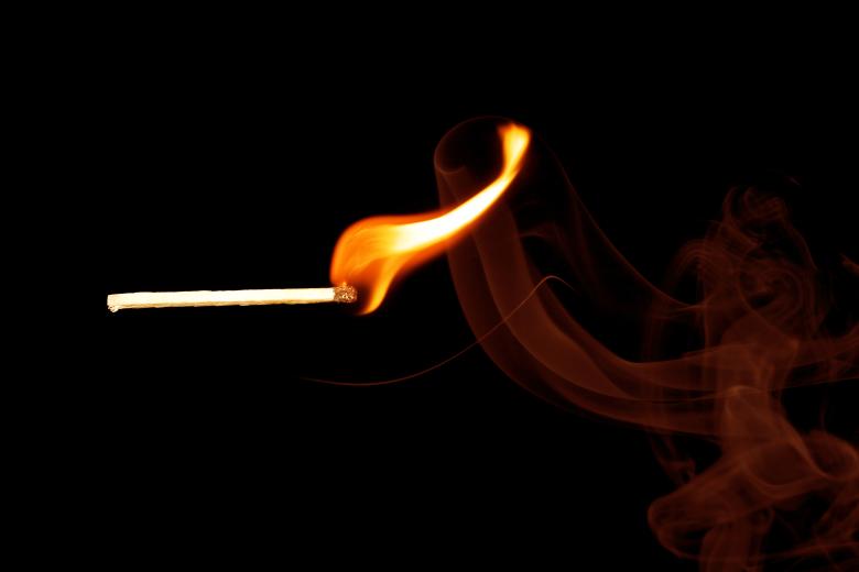 Free stock image of Burning Match and Red Smoke created by 2happy