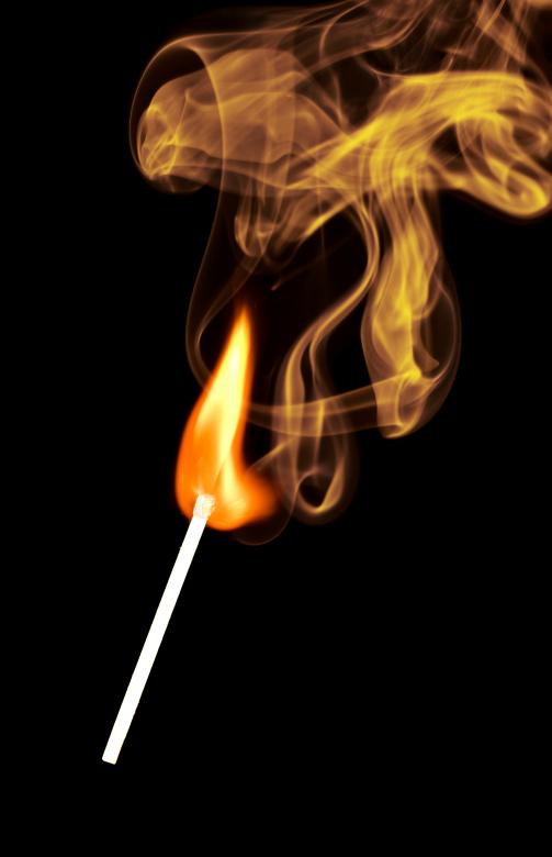 Free stock image of Lid Match with Yellow Smoke created by 2happy