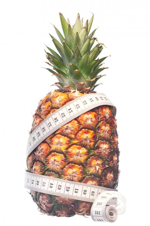 Free stock image of Pineapple with Measuring Tape - Losing Weight created by 2happy
