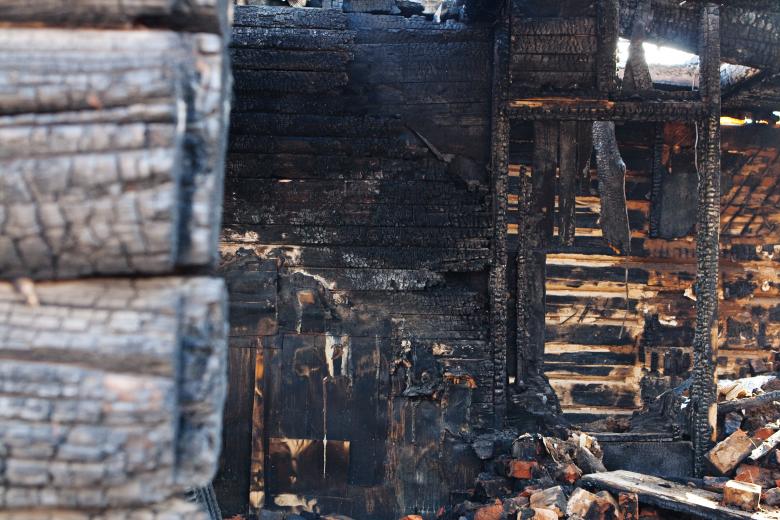 Free stock image of burnt house created by 2happy