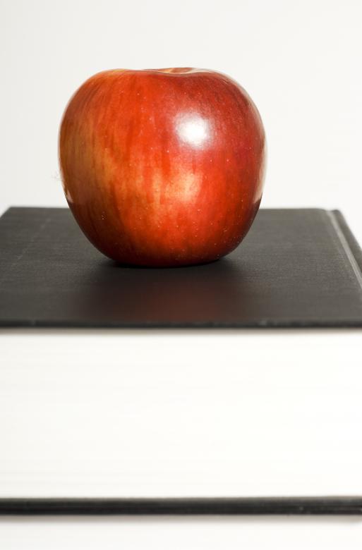 Free stock image of book &amp; apple created by 2happy