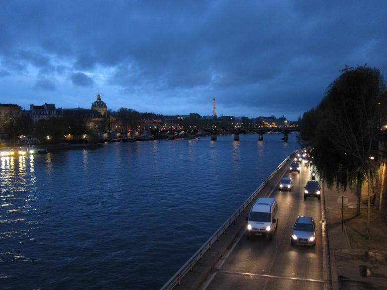 Free stock image of Paris at dusk created by Brian