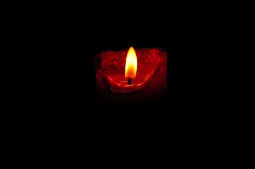 Red candle flame - Free Stock Photo