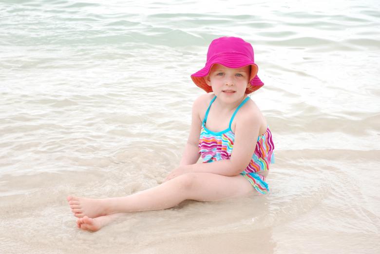 Free stock image of Young girl at the beach created by Joey Crowley