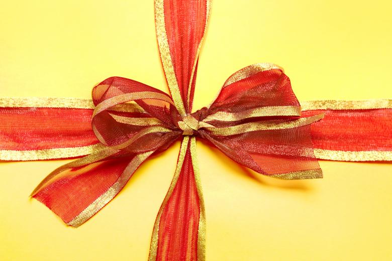 Free stock image of present box with red bow created by 2happy