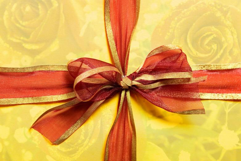 Free stock image of present box with red bow created by 2happy