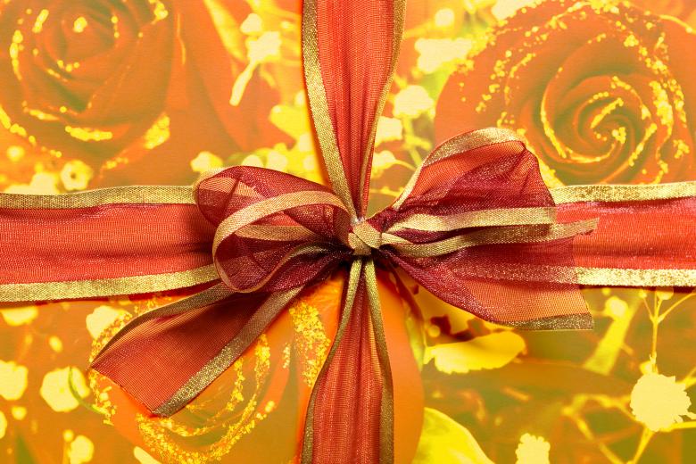 Free stock image of present box with red bow created by 2happy