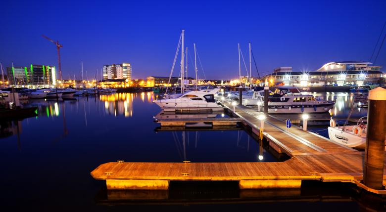 Free stock image of Docks at night created by Andy Fox