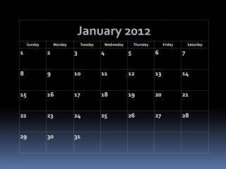Free stock image of Fade Into Blue 2012 Calendar created by Katrena Patterson