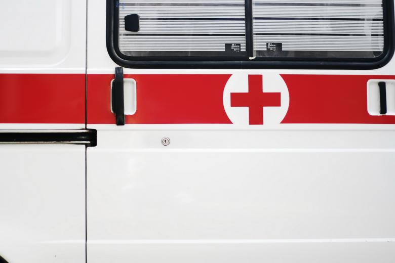 Free stock image of ambulance closeup created by 2happy