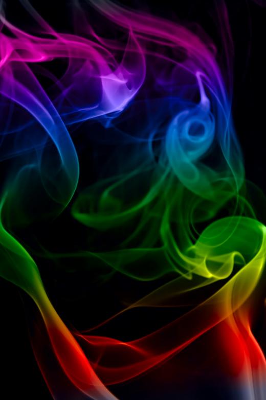 Free stock image of Rainbow Color Smoke Swirl created by 2happy
