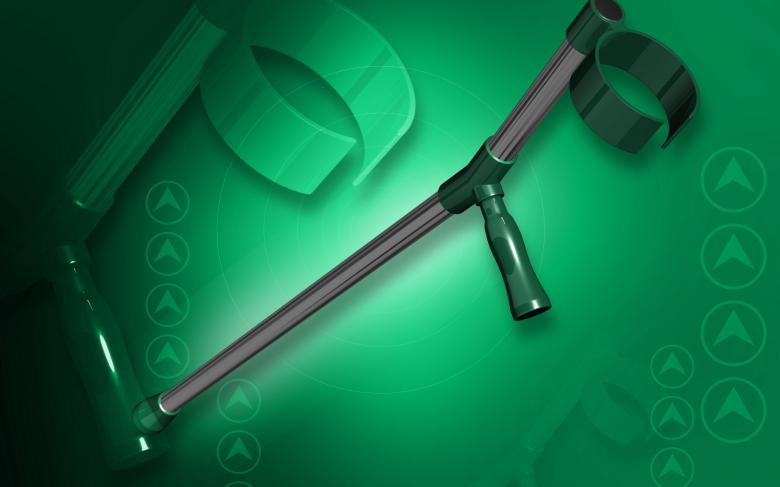 Free stock image of Crutches - Medical Illustration created by dileepdivakaran
