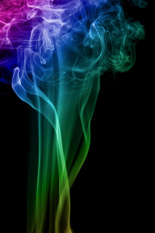 Free stock image of Multicolor Smoke on Black created by 2happy