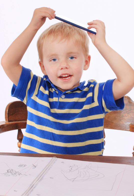 Free stock image of Boy bored with his homework created by Val Lawless