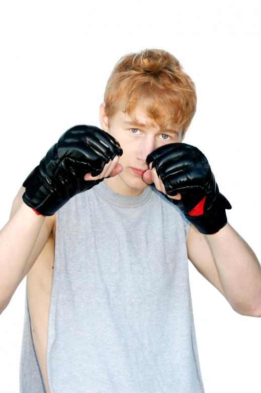 Free stock image of Young man ready to fight created by Val Lawless