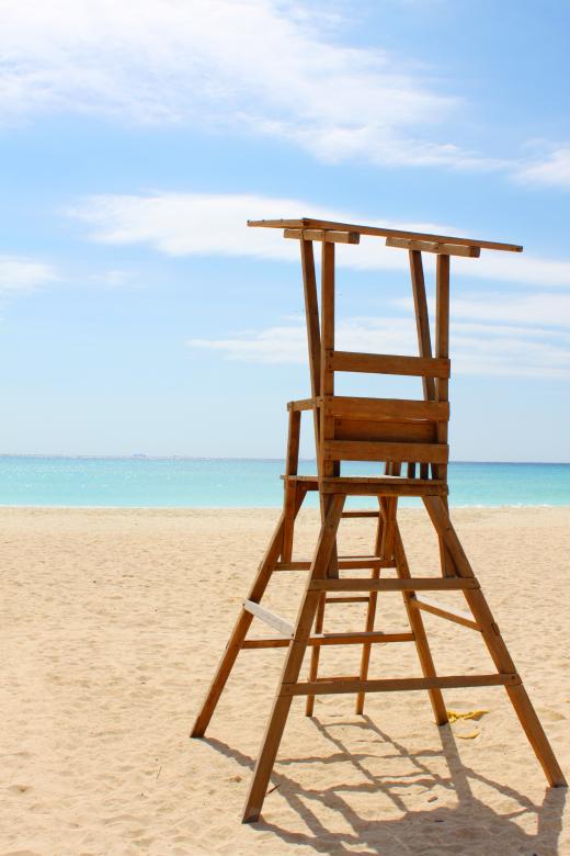 Free stock image of Lifeguard's chair created by Val Lawless