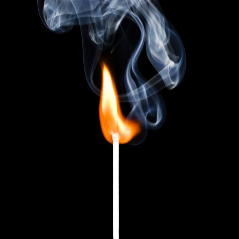 Free stock image of Match on fire created by 2happy
