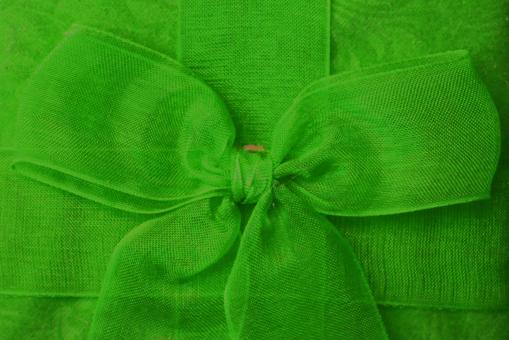 Green bow - Free Stock Photo