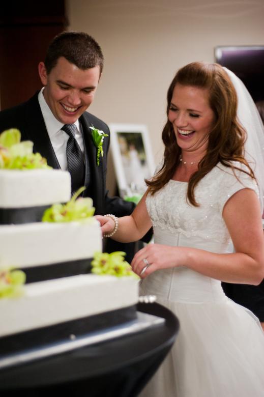 Free stock image of Cutting the wedding cake created by Bernardo Recinos