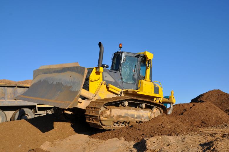 Free stock image of Bulldozer on worksite created by Tomas Adomaitis