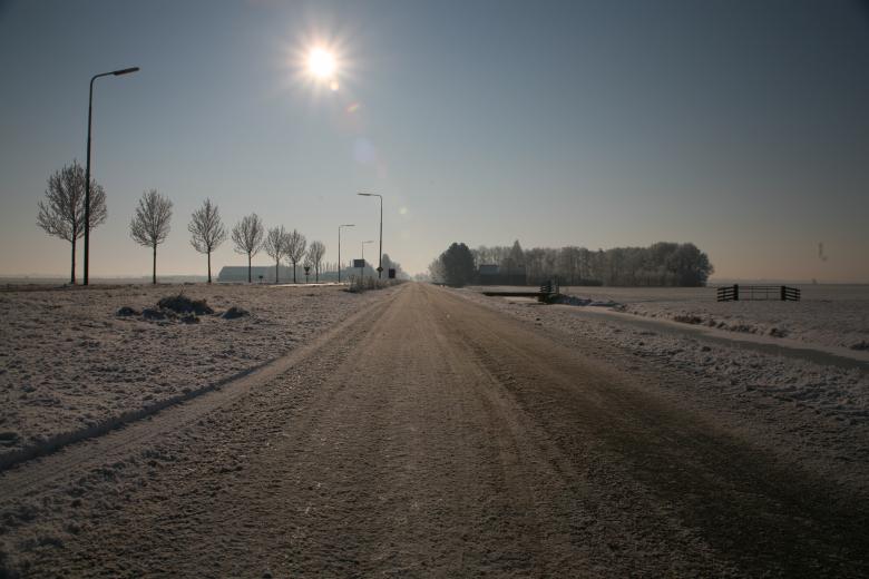 Free stock image of Snow road created by Ed Sanders