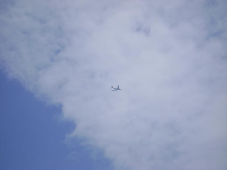 Free stock image of Blue sky with aeroplane created by Tona sam