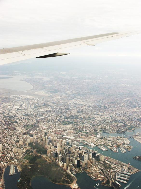 Free stock image of City birds eye view from plane created by Luka