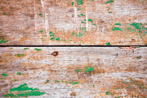 Free Stock Photo of wooden planks with old green paint