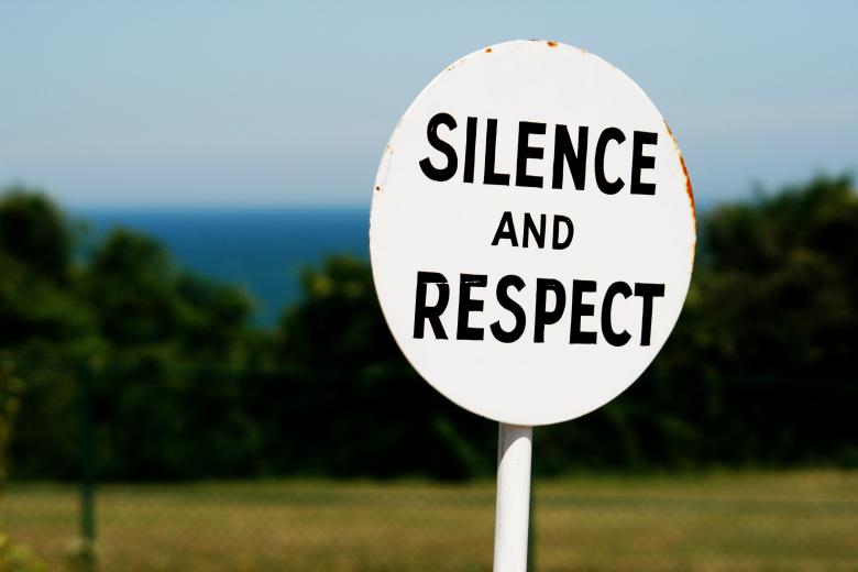 Free stock image of Sign silence and respect created by Luka