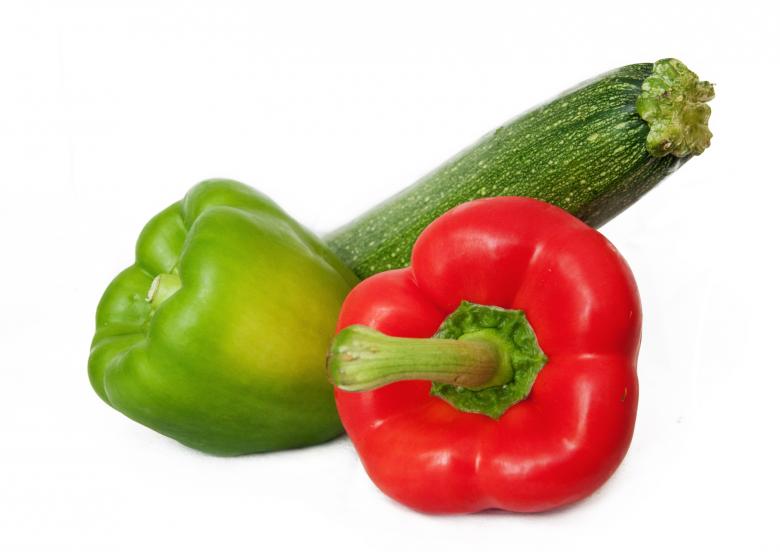 Free stock image of Capsicum and zucchini created by Luka