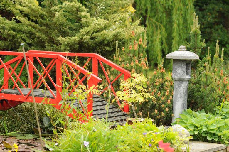 Free stock image of Japanese garden bridge created by mlle