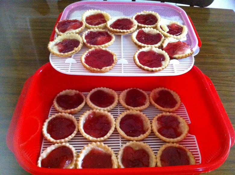 Free stock image of Jam Tarts in container created by mlle