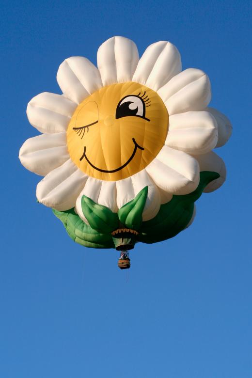 Free stock image of Smiling Daisy Air Balloon created by Nicolas Raymond