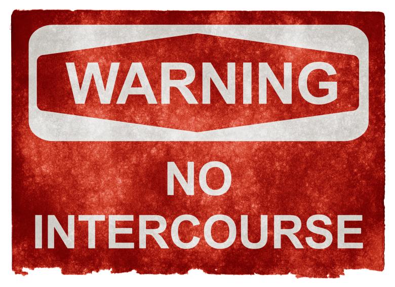 Free stock image of Grunge Warning Sign - No Intercourse created by Nicolas Raymond