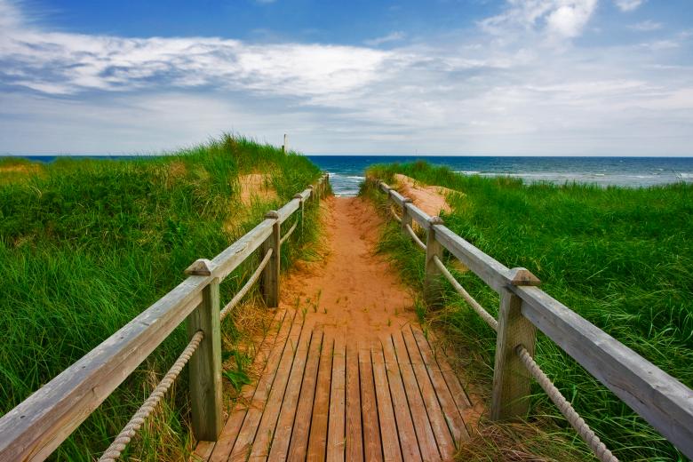 Free stock image of PEI Beach Boardwalk created by Nicolas Raymond