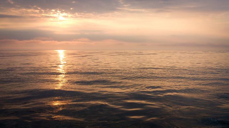 Free stock image of sunset out at sea created by Luka