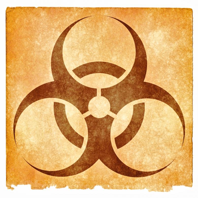Free stock image of Biohazard Grunge Sign created by Nicolas Raymond