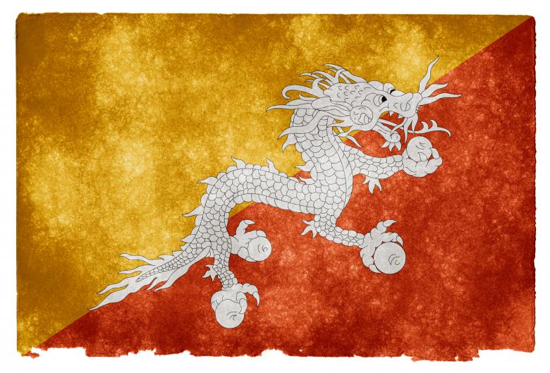 Free stock image of Bhutan Grunge Flag created by Nicolas Raymond
