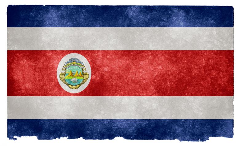Free stock image of Costa Rica Grunge Flag created by Nicolas Raymond