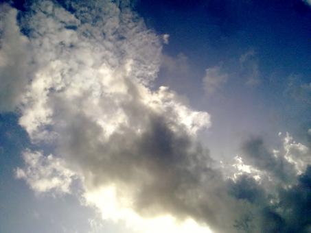 Free Stock Photo of Cloudy bright sky-2