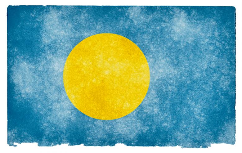Free stock image of Palau Grunge Flag created by Nicolas Raymond