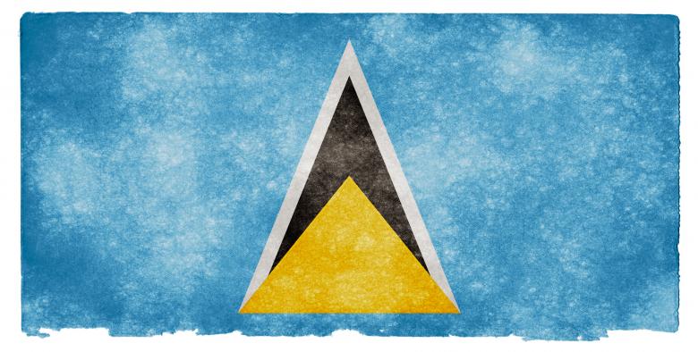 Free stock image of Saint Lucia Grunge Flag created by Nicolas Raymond