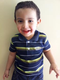 Lovely baby smiling for the camera