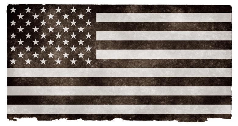 Free stock image of USA Grunge Flag - Black and White created by Nicolas Raymond