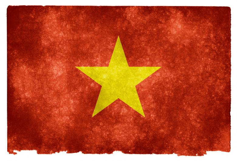 Free stock image of Vietnam Grunge Flag created by Nicolas Raymond